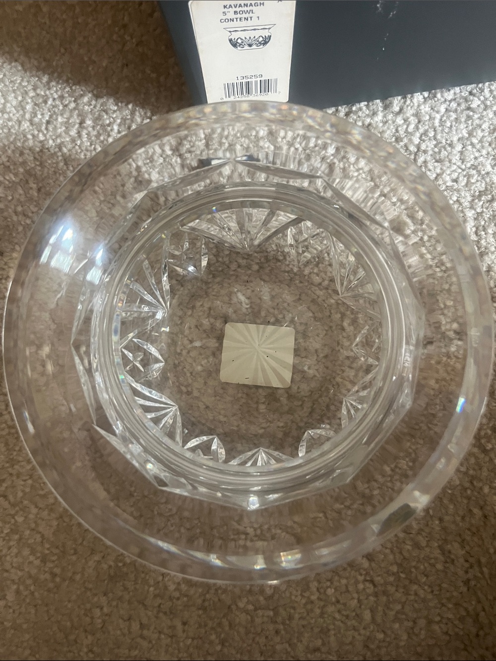Waterford Clear Crystal Cut Glass Vase - Picture 3 of 5